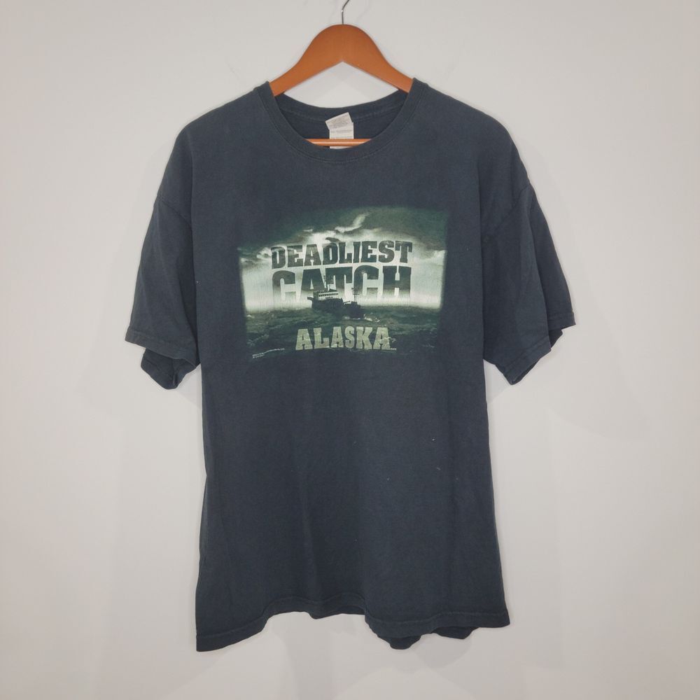 Deadliest Catch Graphic T Shirt Men's Size XL Extra Large Black